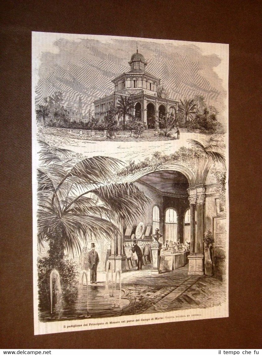 Esposizione universale di Parigi nel 1878 Padiglione Principato di Monaco …