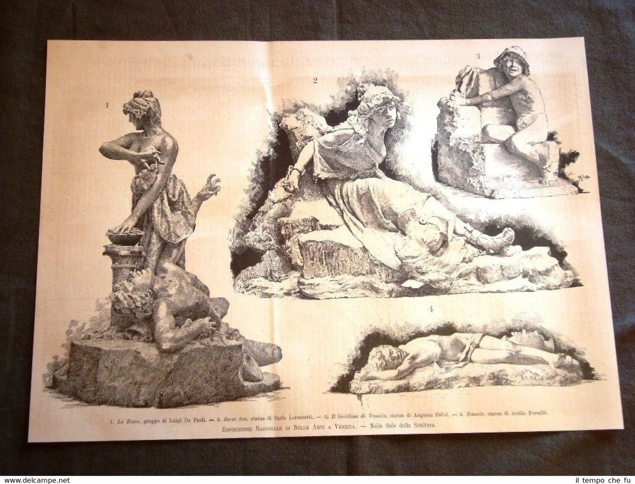 Esposizione Venezia del 1887 Bisca De Paoli Soror tua Lorenzetti …