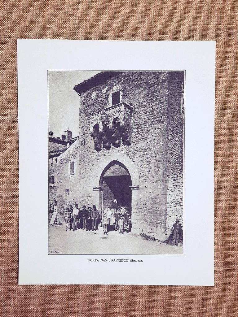 Esterno della Porta San Francesco nel 1911 Repubblica di San …