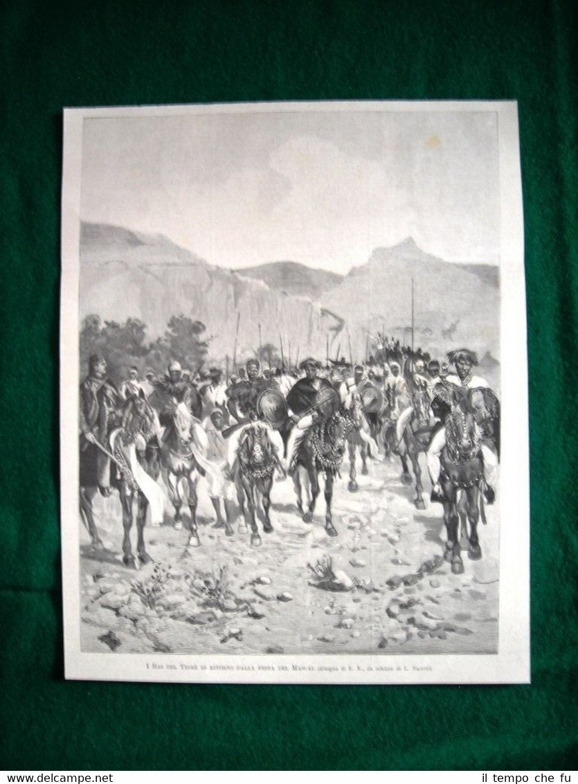Etiopia nel 1895 - I Ras del Tigrè di ritorno …