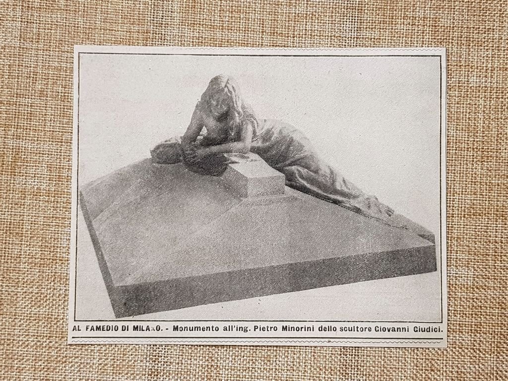 Famedio di Milano 1915 Monumento Ing. Pietro Minorini Scultore Giovanni … | Immagine principale
