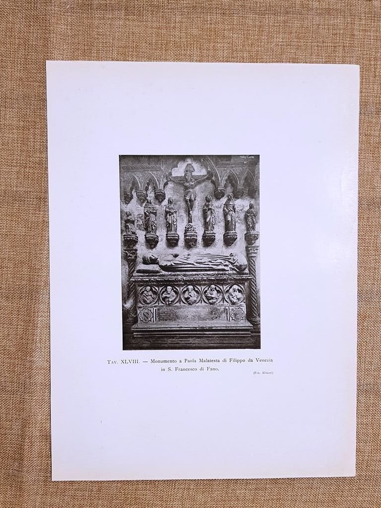 Fano nel 1917 Chiesa di San Francesco Monumento P. Malatesta …