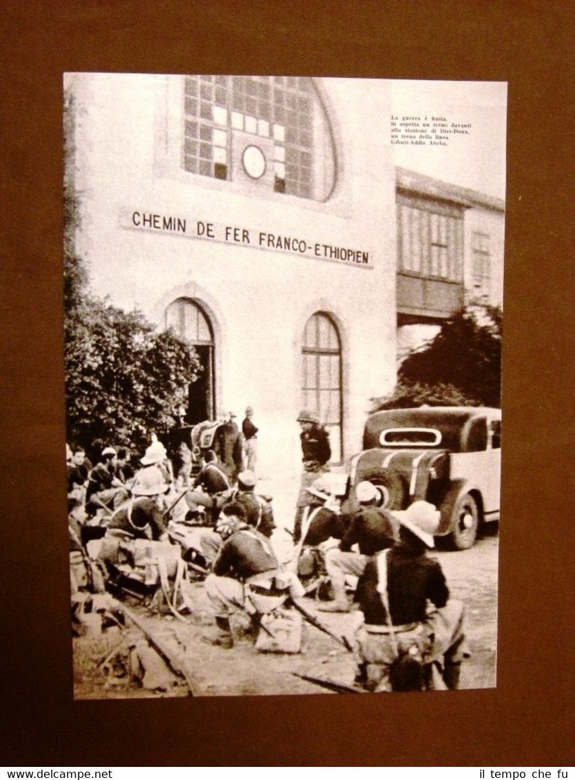 Fascismo in Italia Anni '30 Spedizione d'Etiopia Addis Abeba Stazione …