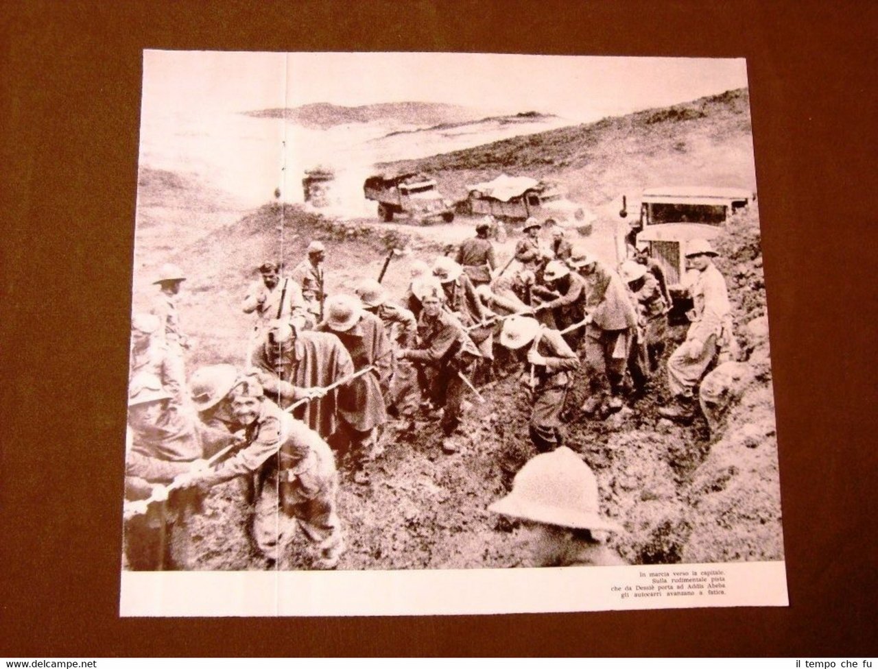 Fascismo in Italia Anni '30 Spedizione d'Etiopia Difficile marcia su … | Immagine principale