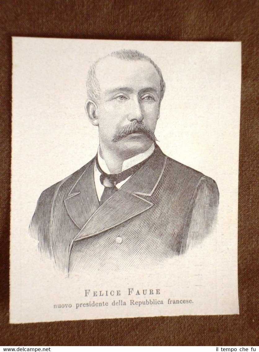Félix Faure di Parigi nel 1895 Presidente della Repubblica di …