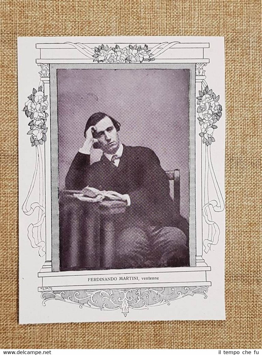 Ferdinando Martini a 20 anni nel 1861 Firenze, 1841 – … | Immagine principale