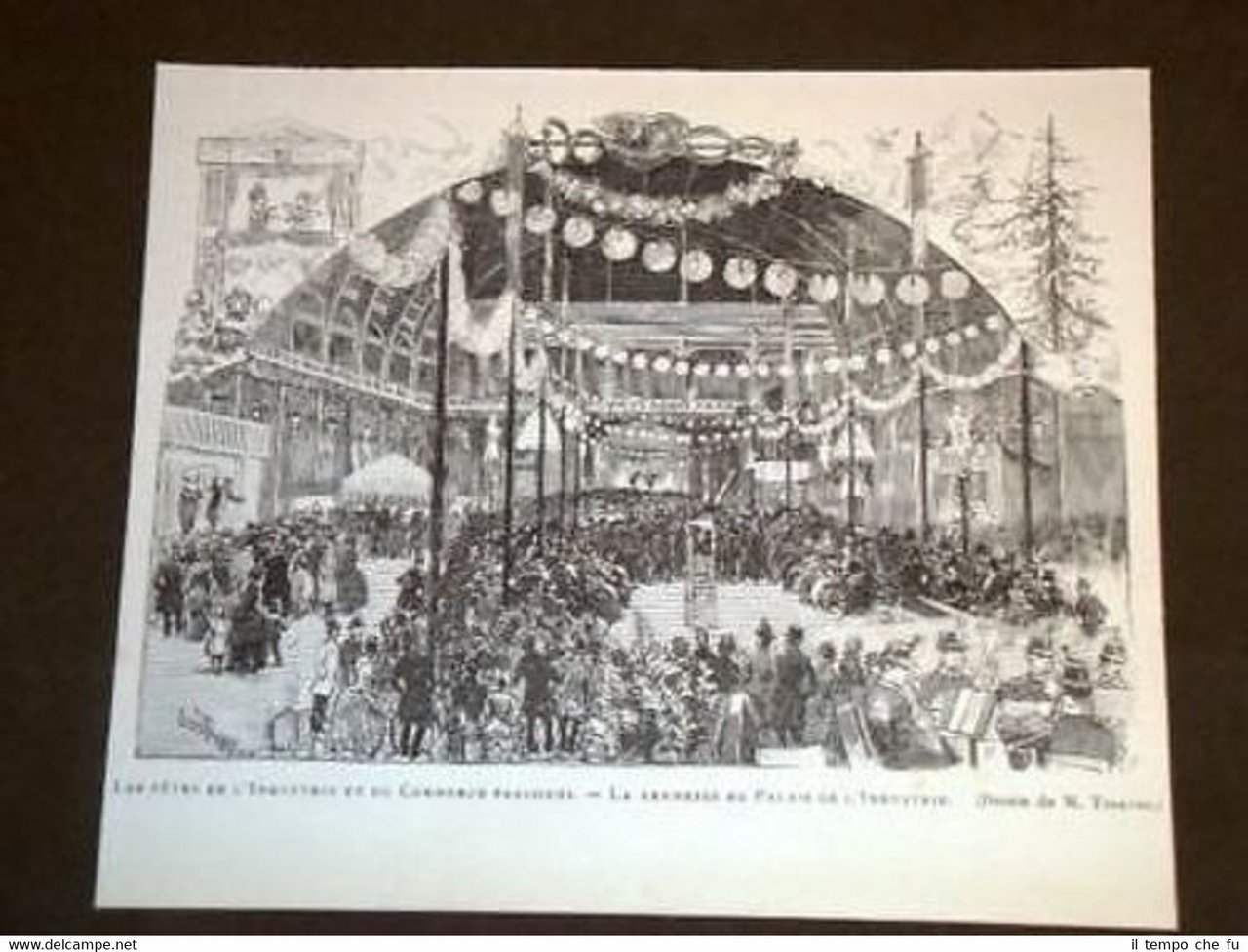 Festa dell'industria e del commercio a Parigi Anno 1886 Francia