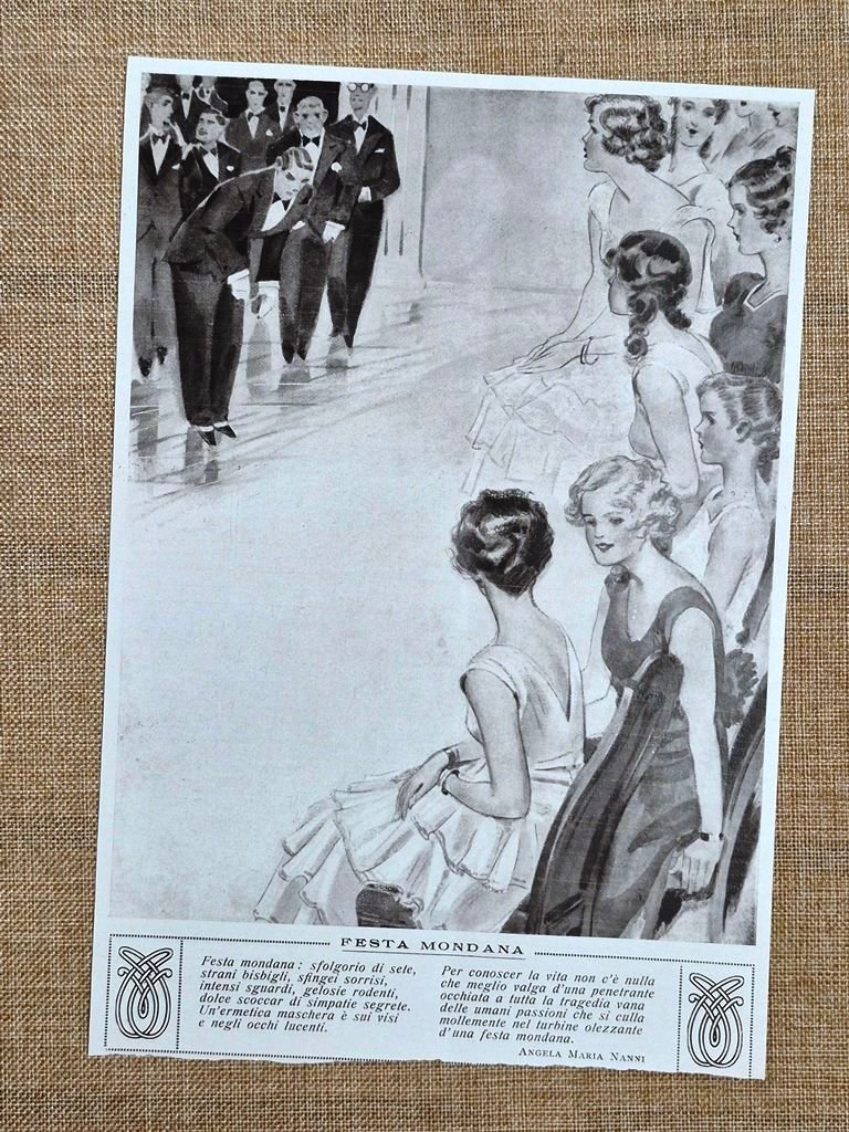 Festa mondana poesia Angela Maria Nanni passioni e maschere sociali …