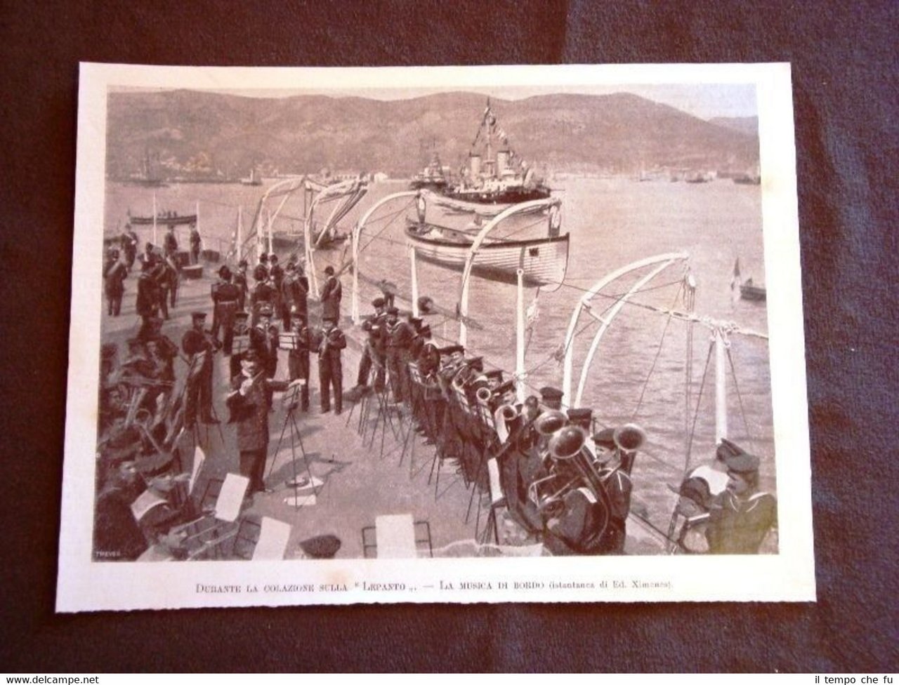 Feste di Tolone nel 1901 A bordo della Corazzata Lepanto …