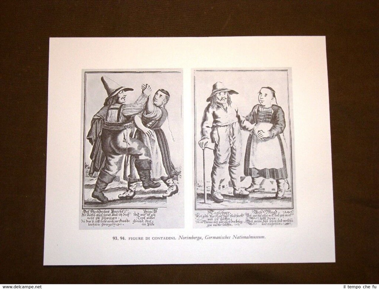 Figure di contadini Norimberga Stampa popolare Germania