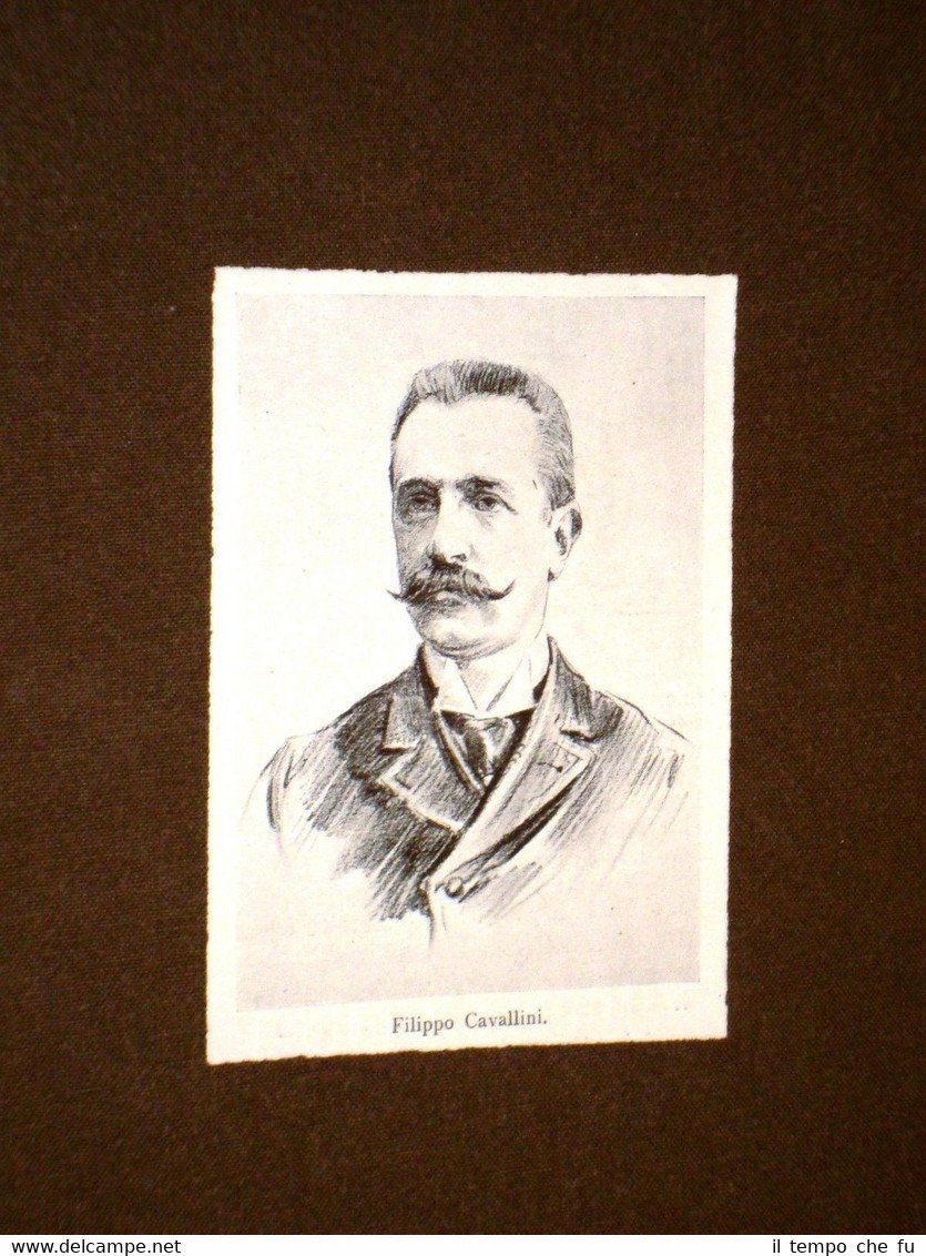 Filippo Cavallini nel 1897