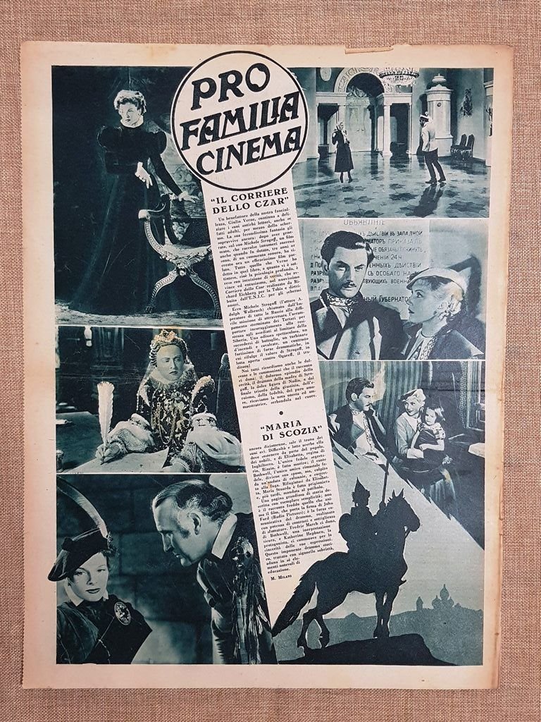 Film Il corriere dello Czar e Maria di Scozia Illustrazione …