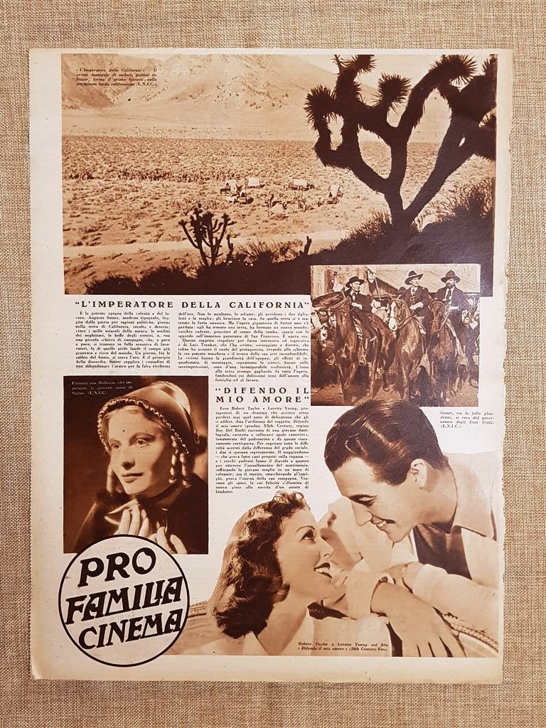 Film Imperatore della California Difendo il mio amore Illustrazione Cinema …