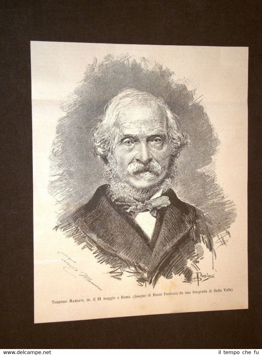 Filosofo e senatore Terenzio Mamiani della Rovere di Pesaro Morto … | Immagine principale