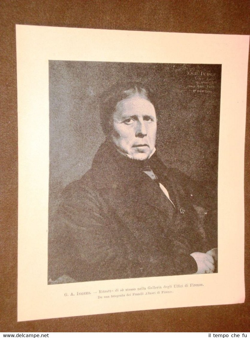 Firenze Autoritratto di G.A. Ingres Galleria degli Uffizi