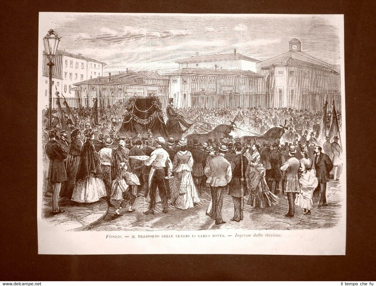Firenze nel 1875 Trasporto delle ceneri di Carlo Botta Toscana | Immagine principale