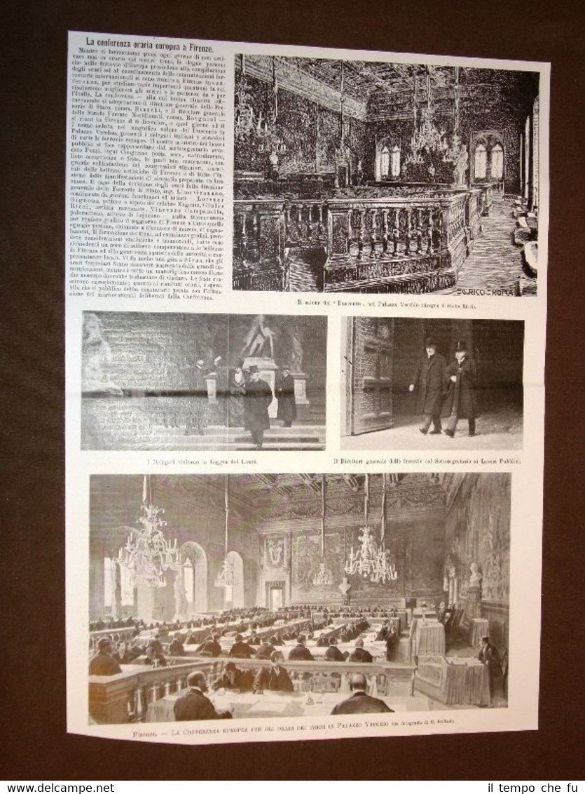 Firenze nel 1905 Conferenza europea per gli orari dei treni …