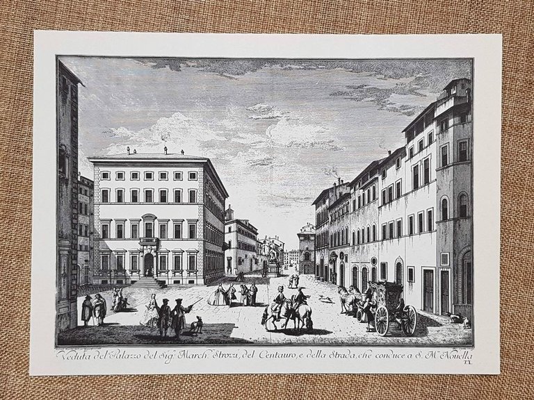 Firenze Veduta Palazzo Strozzi Gabbuggiani e S. M. Novella Zocchi …