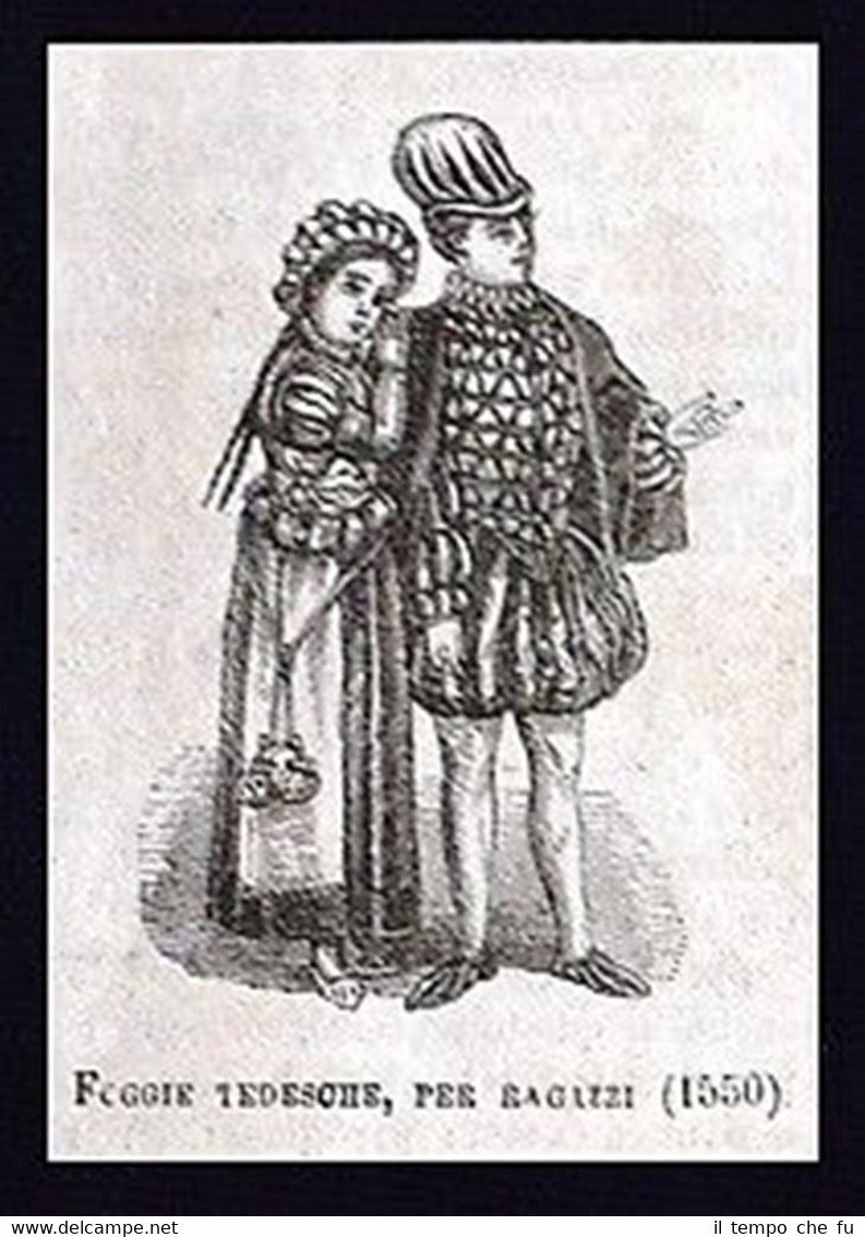 Foggie Tedesche, per ragazzi Incisione del 1869