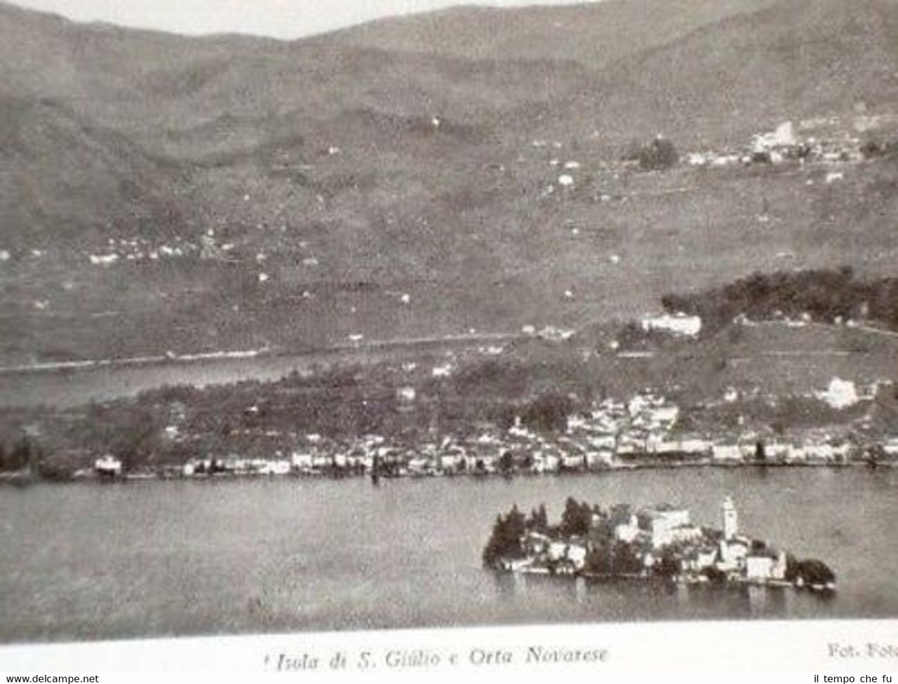 Foto dell'Isola di San Giulio e Orta Novarese + Cartina