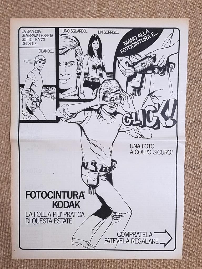 Fotocintura Kodak Pubblicità metà '900