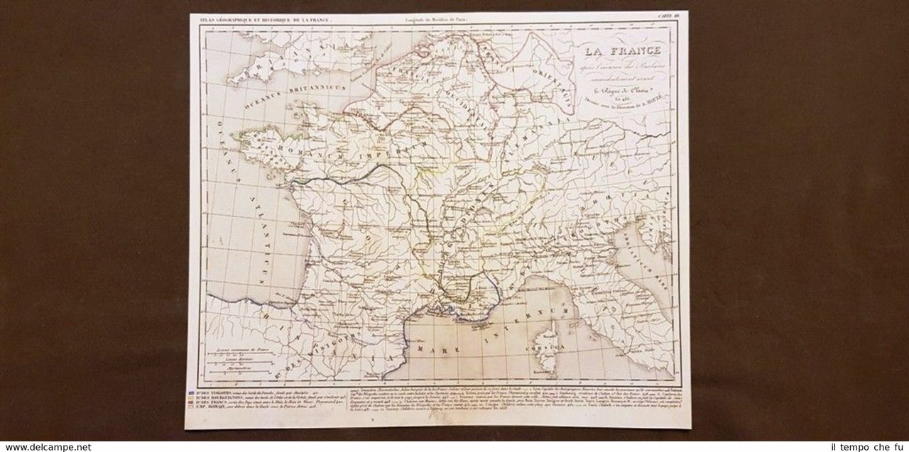 Francia nel 481 prima dell'invasione dei Barbari Carta geografica del …