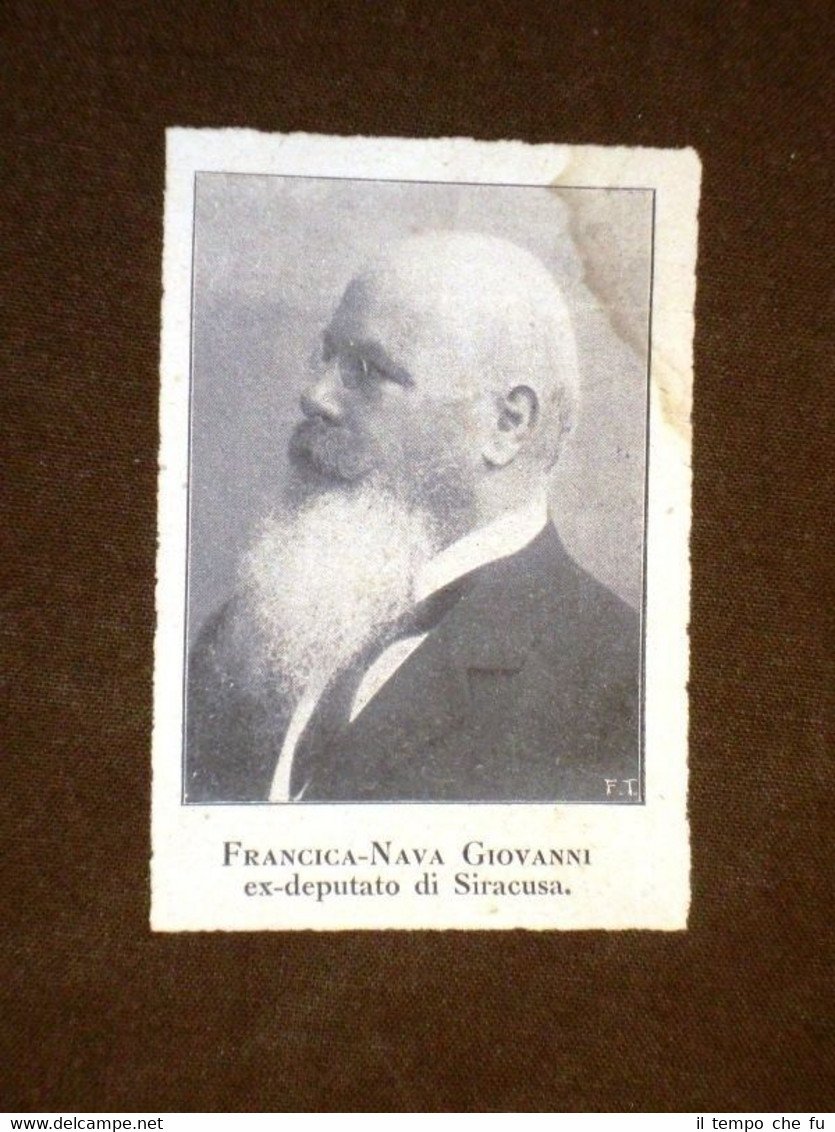 Francica - Nava Giovanni Deputato di Siracusa