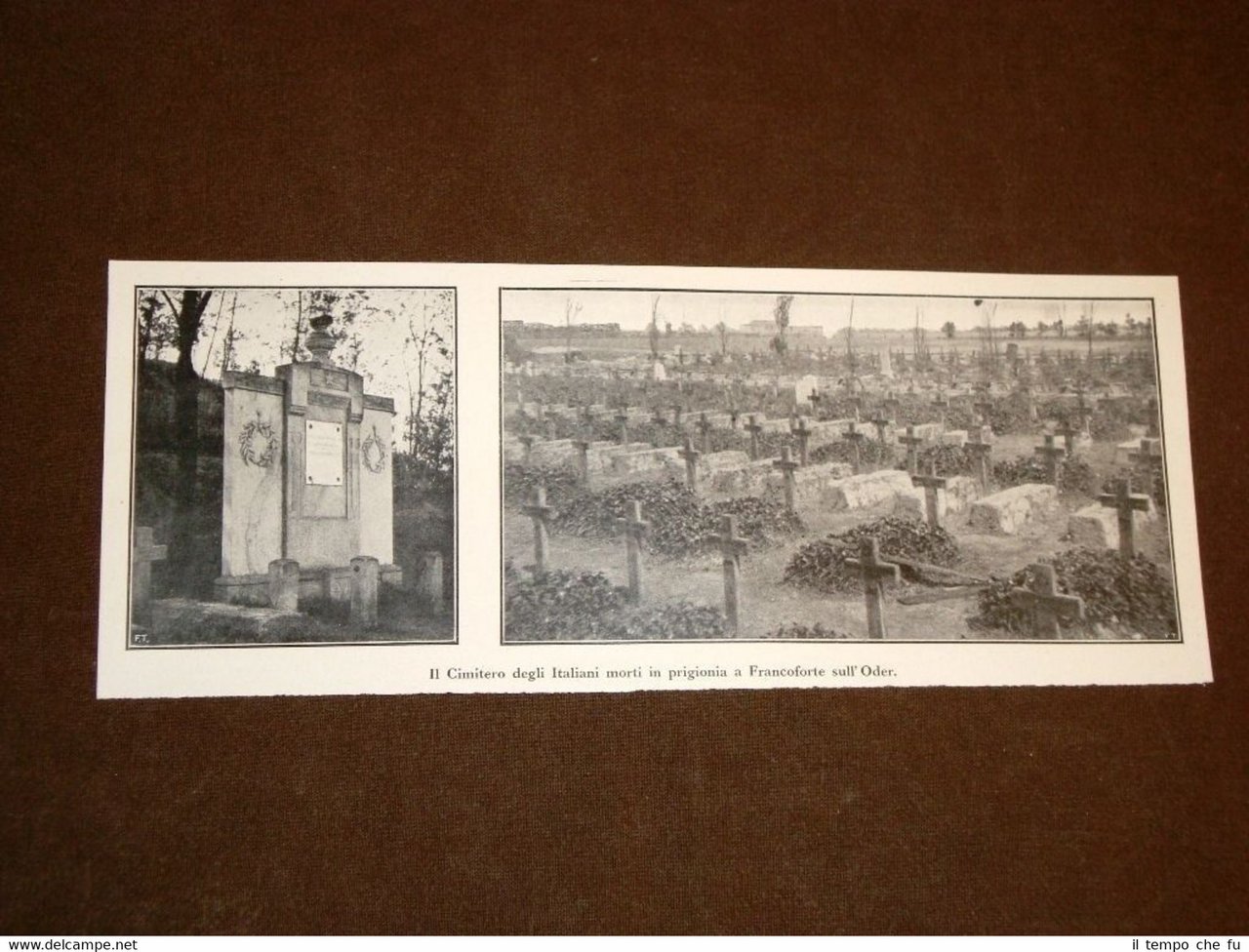 Francoforte sull'Oder nel 1923 Cimitero degli italiani morti in prigionia | Immagine principale