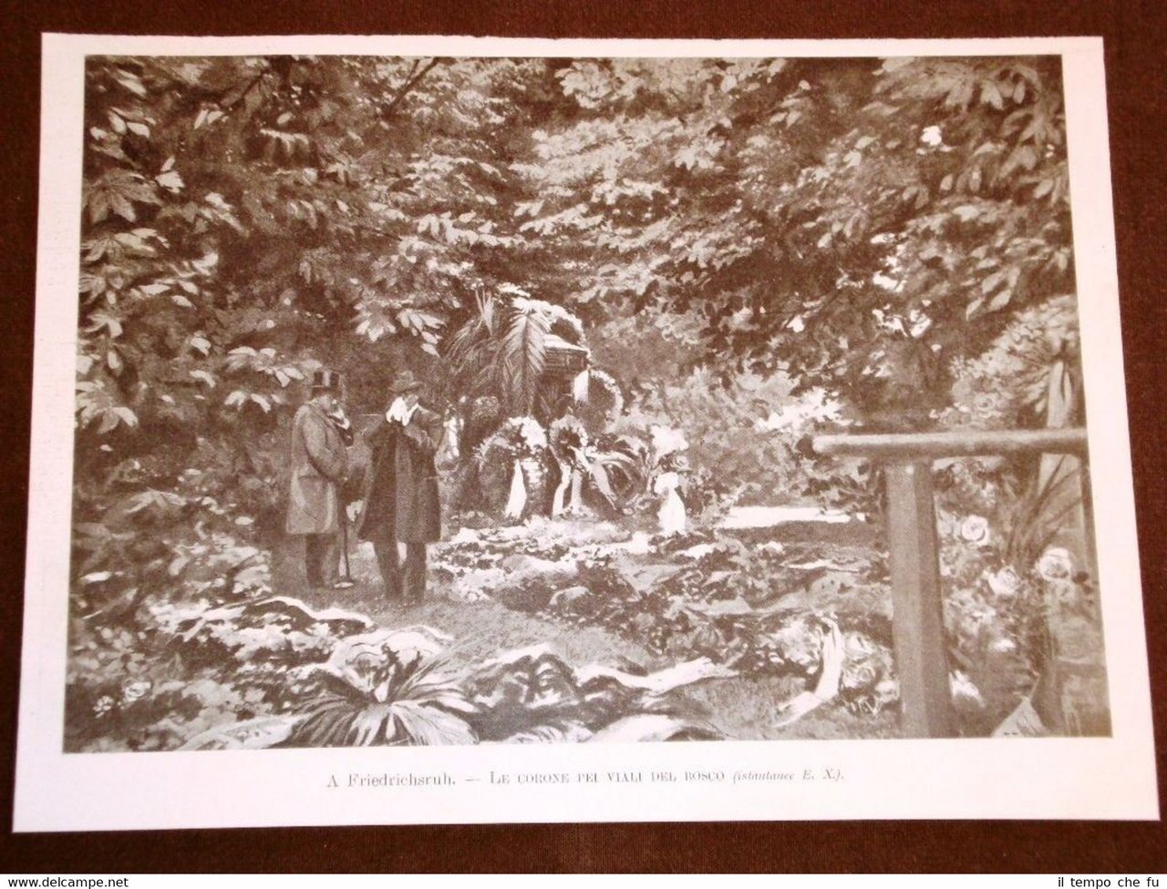 Friedrichsruh nel 1898 Morte del Conte von Bismarck Corone per …