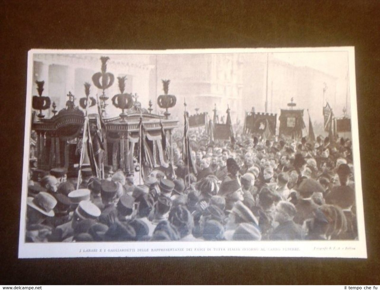 Funerale del Fratello del Duce Arnaldo Mussolini di Dovia Labari …
