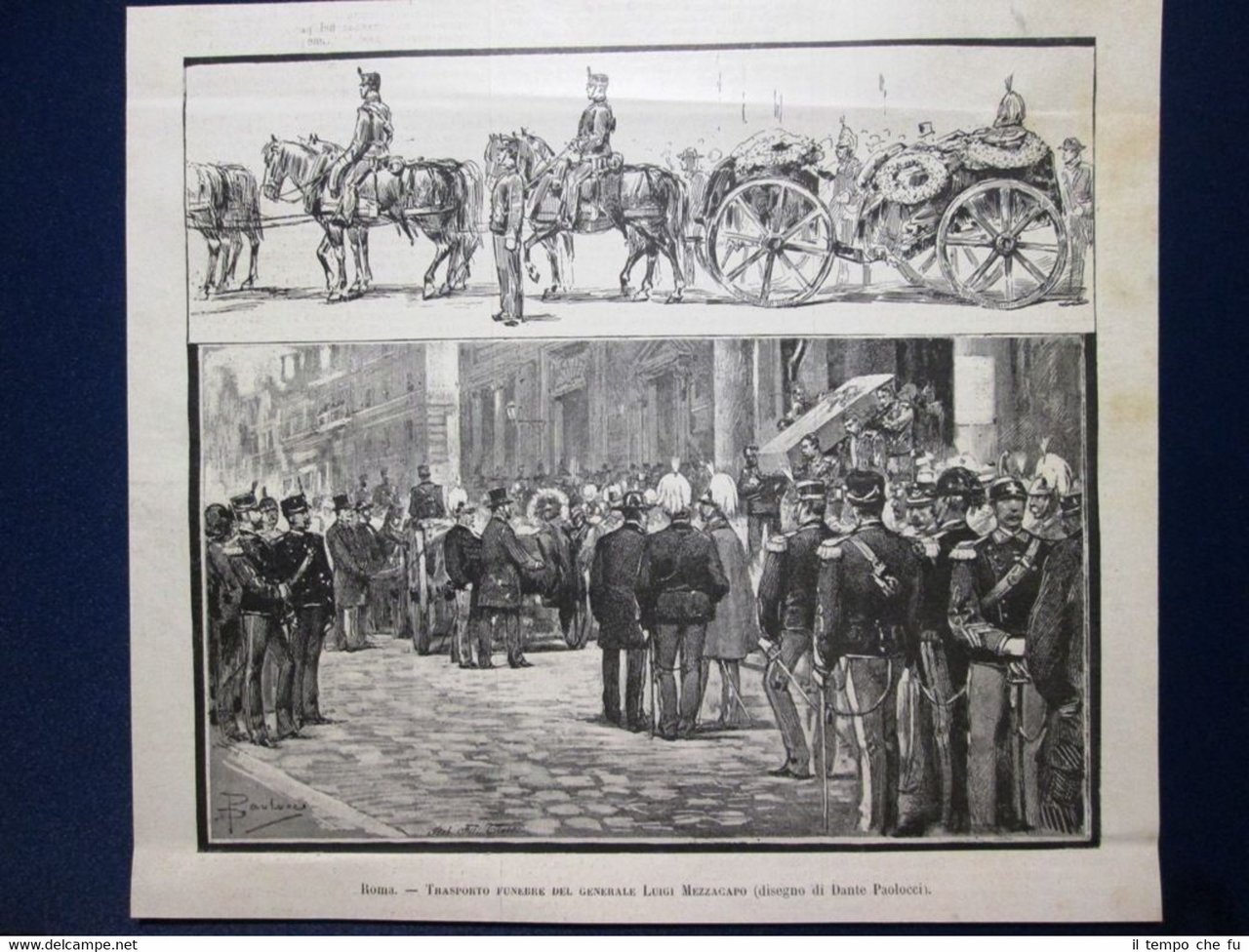 Funerale del generale Luigi Mezzacapo - Roma 1885