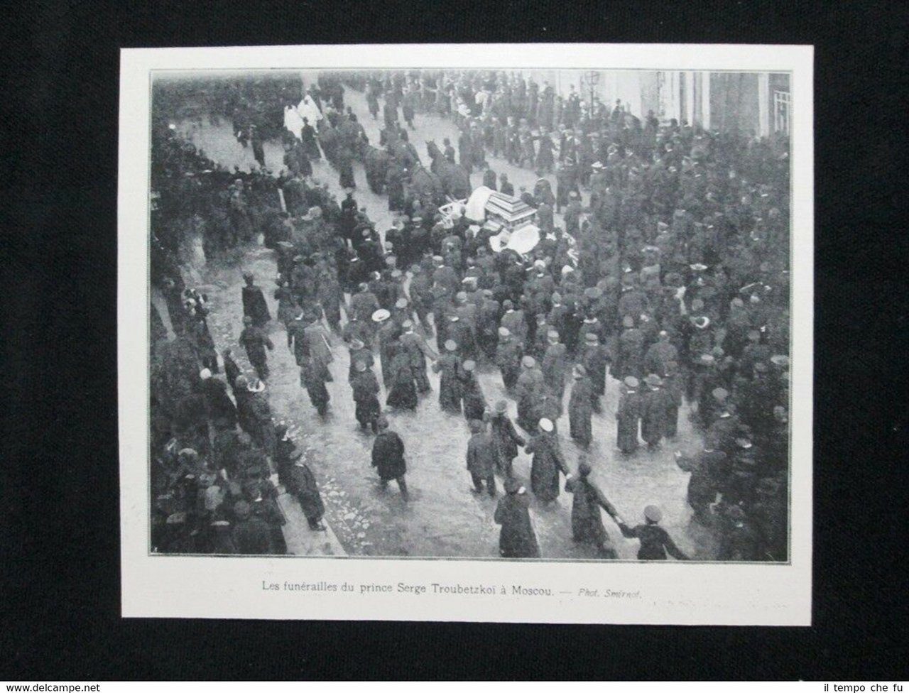 Funerale del principe russo Sergei Nikolaevich Trubetskoy, Mosca Stampa del …