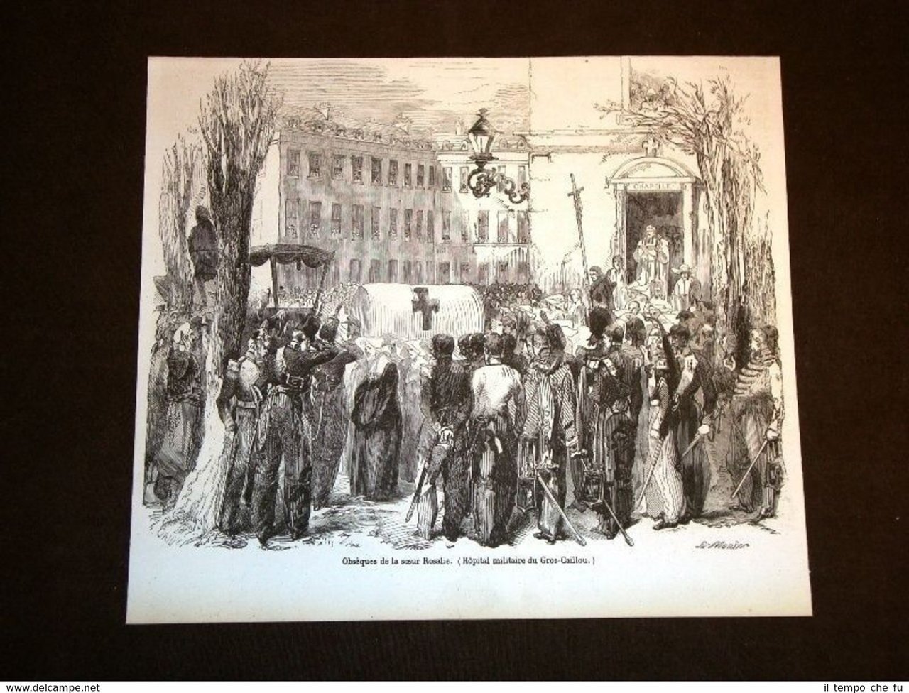 Funerali di Suor Rosalia nel 1857 Ospedale militare di Gros …