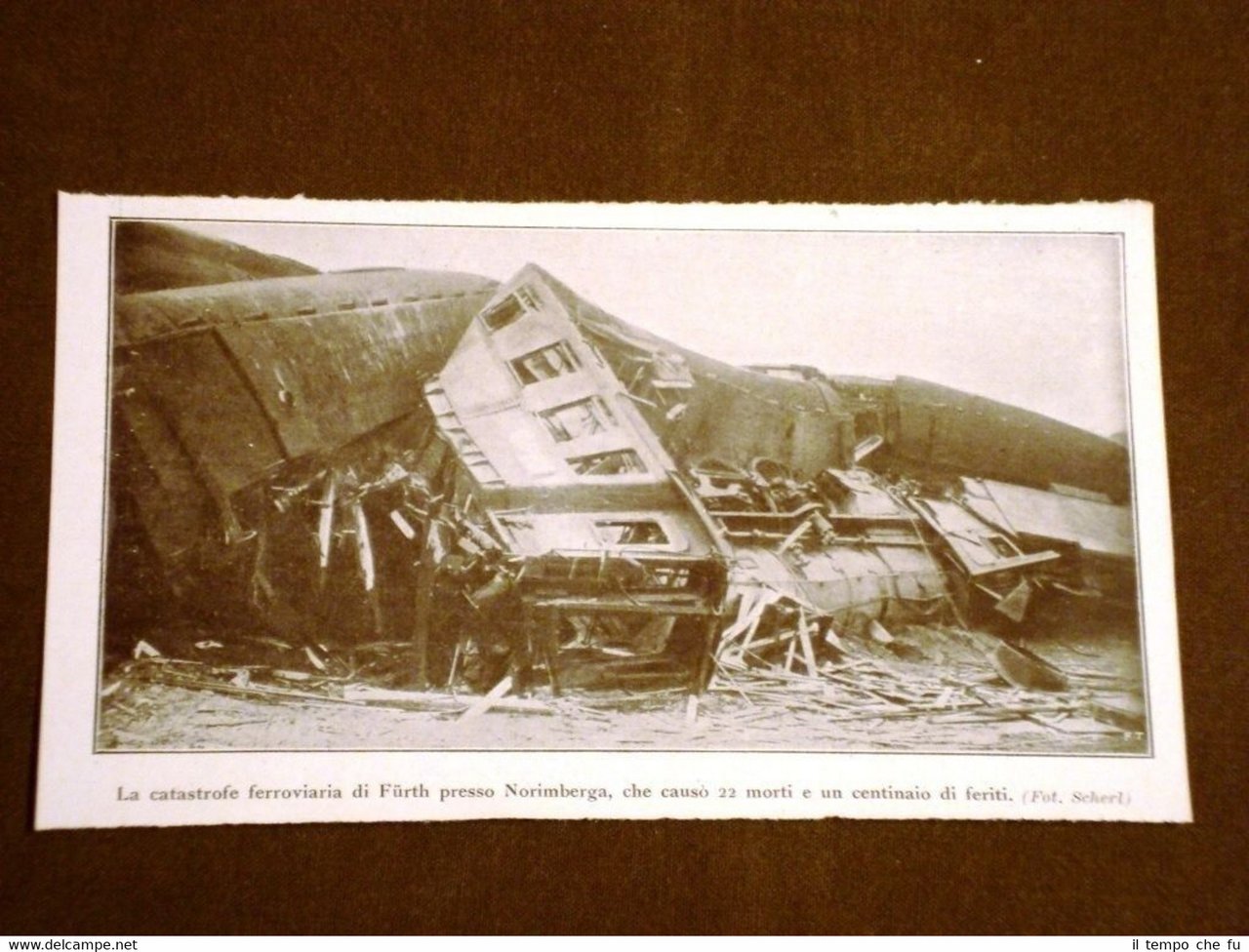 Furth (Norimberga) nel 1928 Disastro ferroviario 22 morti e 100 …