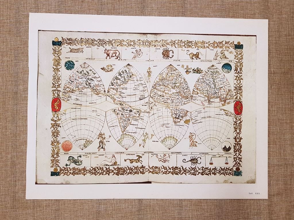 Fusi per globo nell'Atlante di Francesco Ghisolfo Tavola del 1950 … | Immagine principale