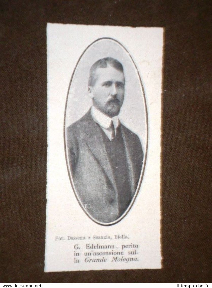 G. Edelmann Perito nell'ascensione sulla Grande Mologna