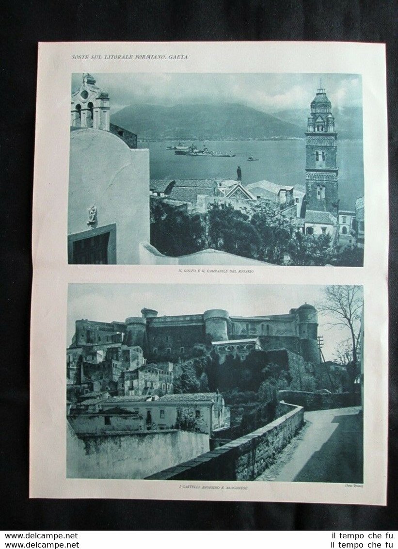 Gaeta: Castello Angioino e Aragonese + Montagna spaccata LuciaStampa del …