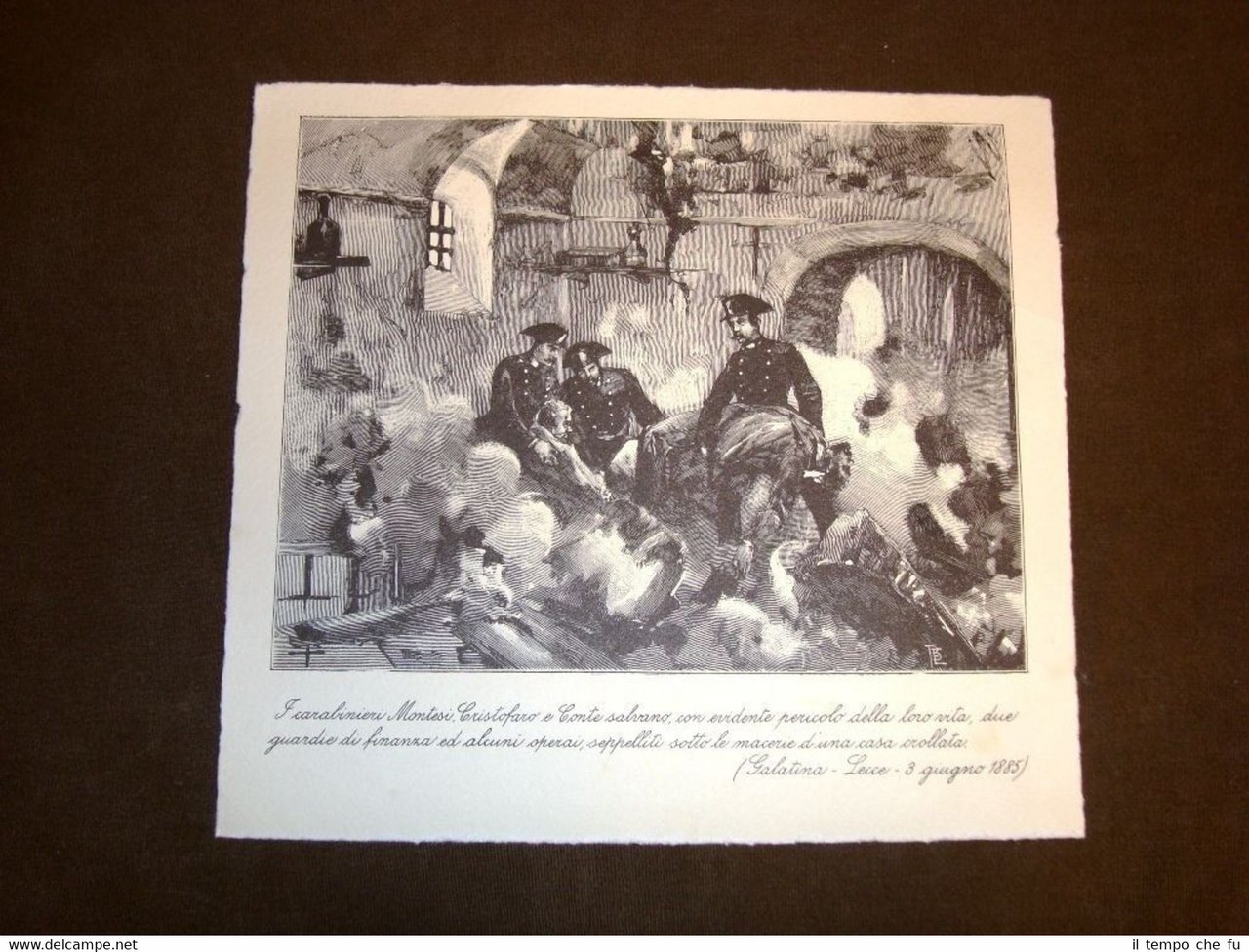 Galatina - Lecce nel 1885 e Ustica nel 1886 Carabiniere …