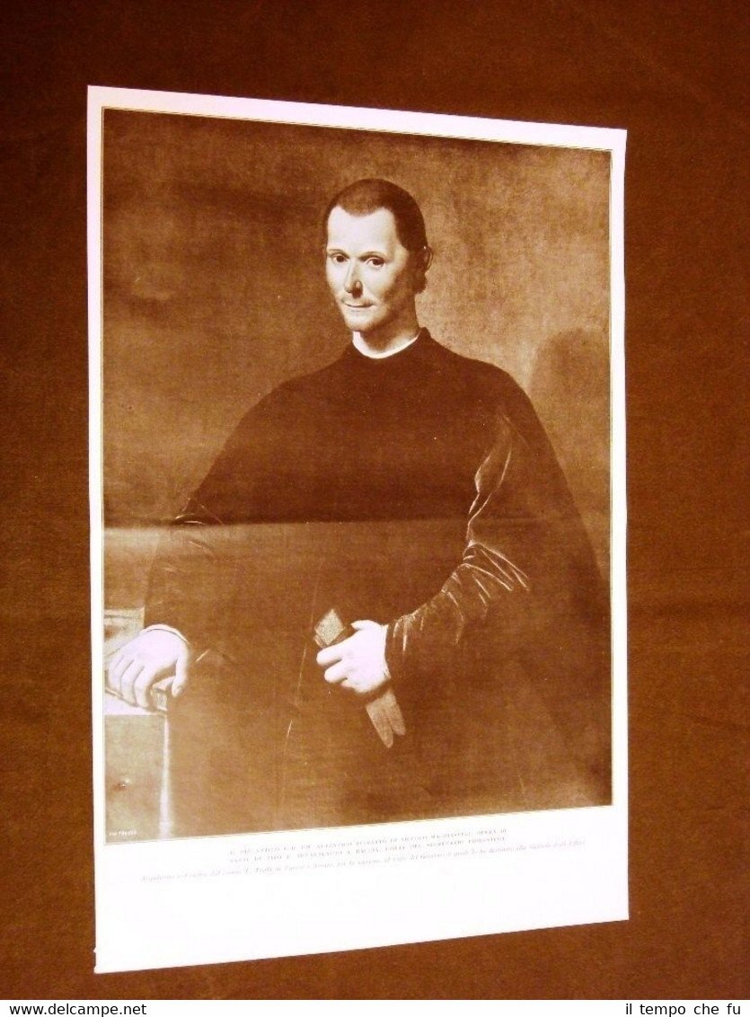 Galleria degli Uffizi nel 1928 Ritratto di Niccolò Macchiavelli di …