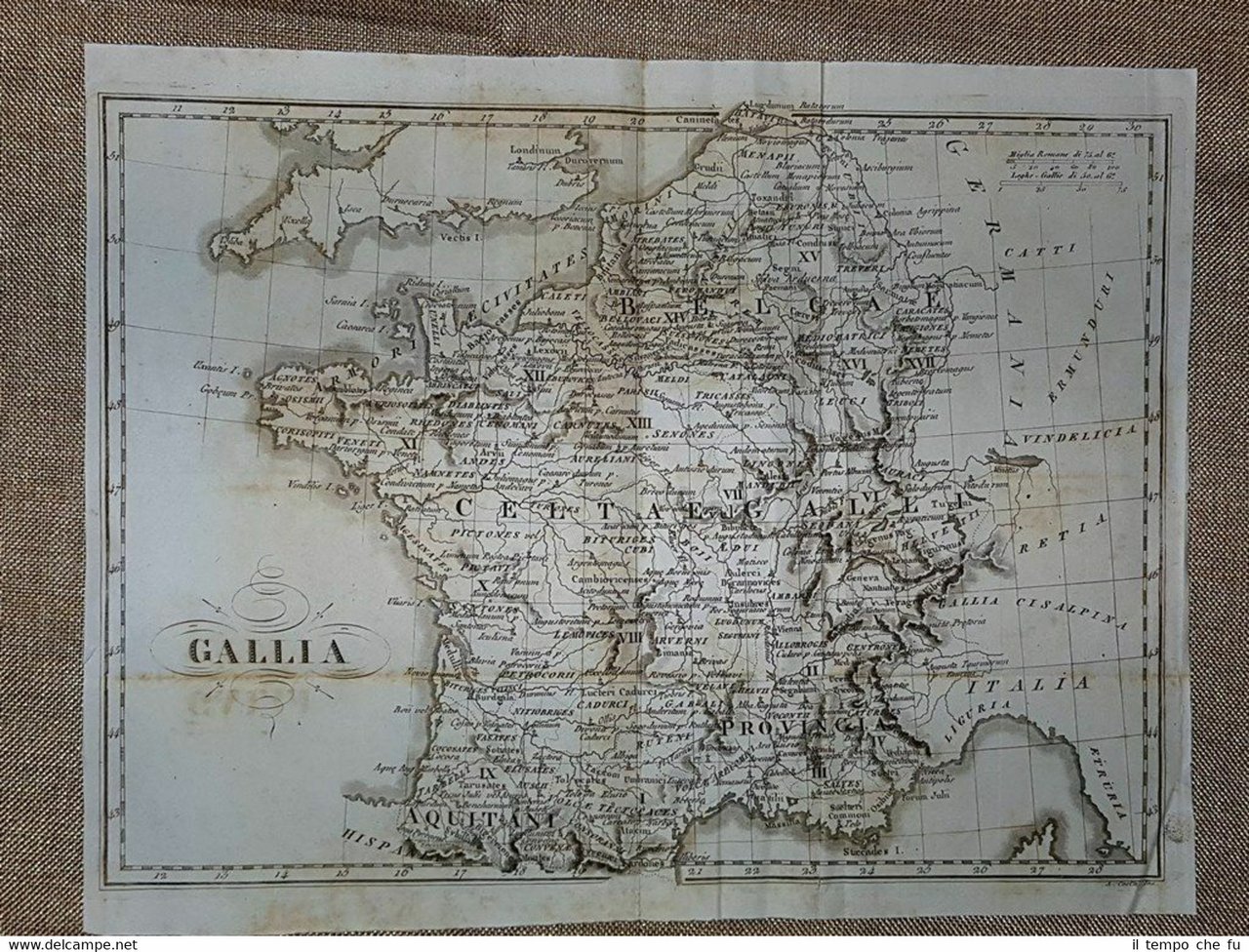 Gallia transalpina o Terra dei Galli Atlante istorico Leonardo Cacciatore …