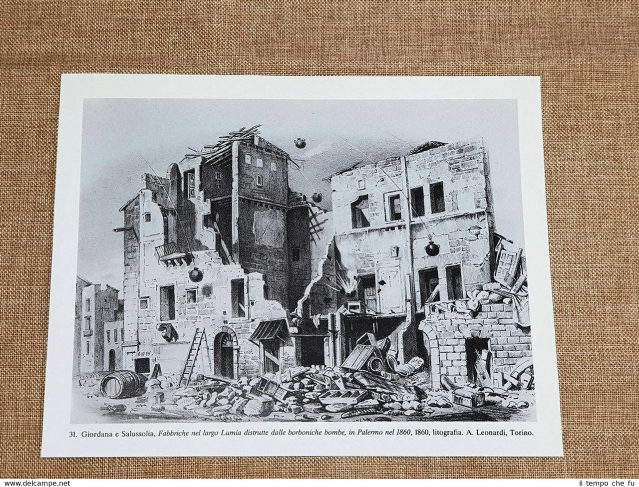 Garibaldi Sicilia Palermo 1860 Fabbriche largo Lumia sotto le bombe … | Immagine principale