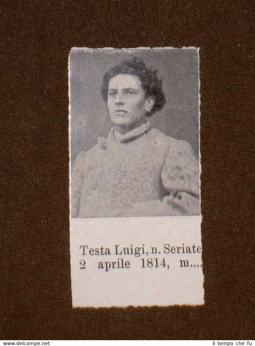 Garibaldino 1000 Garibaldi Testa Luigi di Seriate e Vicini Francesco