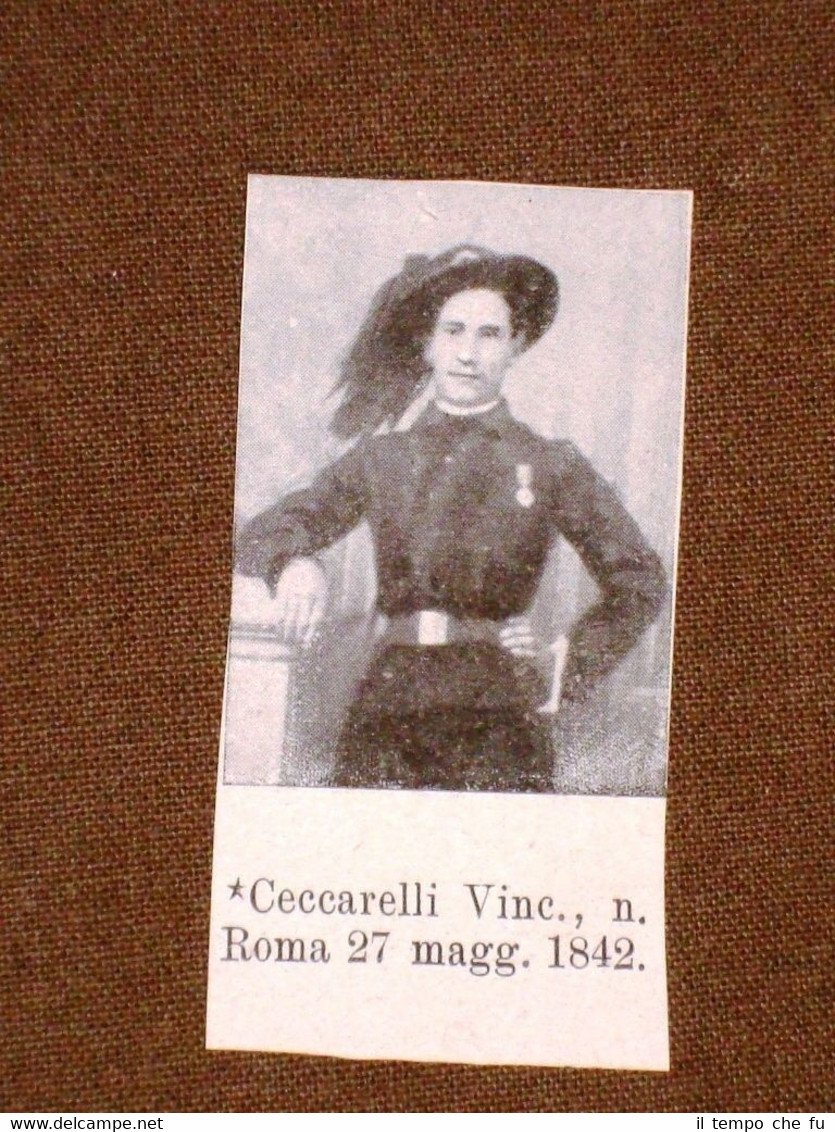 Garibaldino Mille Garibaldi Ceccarelli Vincenzo di Roma e Canepa Giuseppe …
