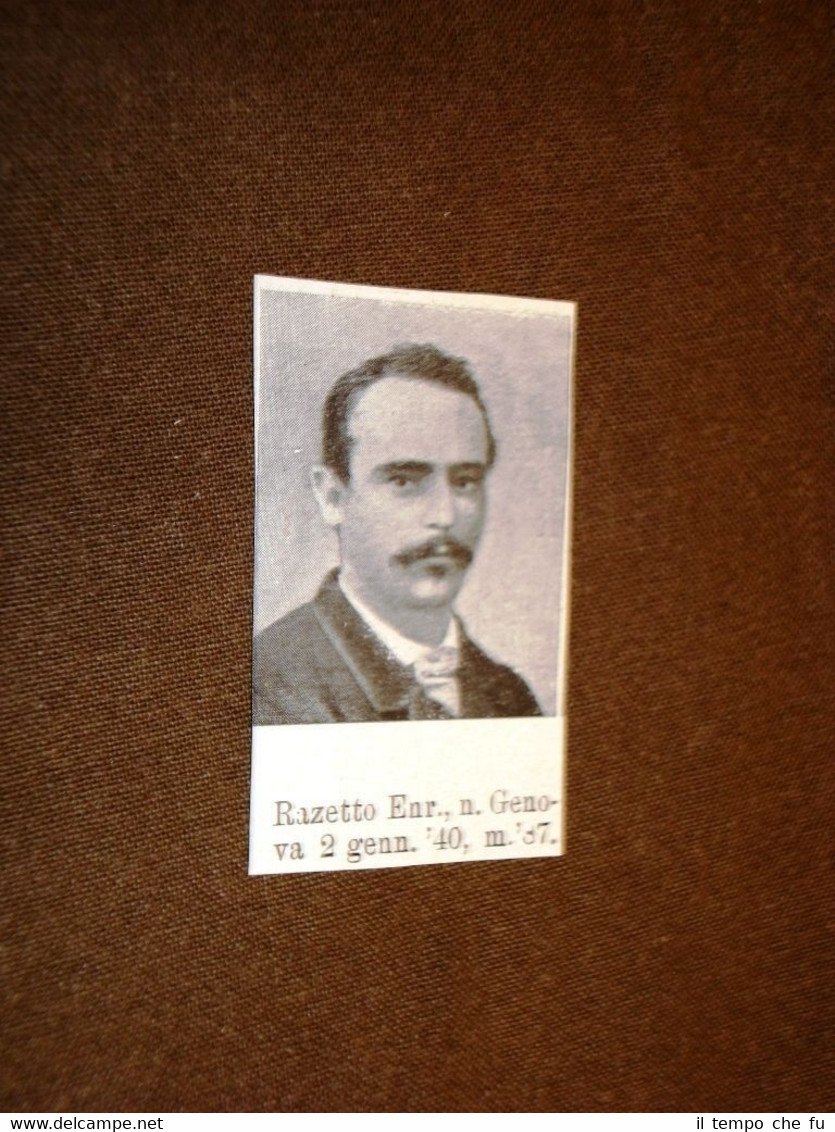 Garibaldino Uno dei Mille di Giuseppe Garibaldi Razetto Enrico di …