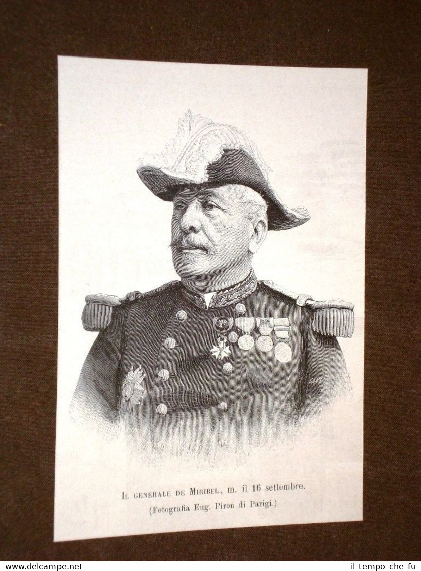 Generale Marie-Joseph François de Miribel Morto nel 1893 | Immagine principale
