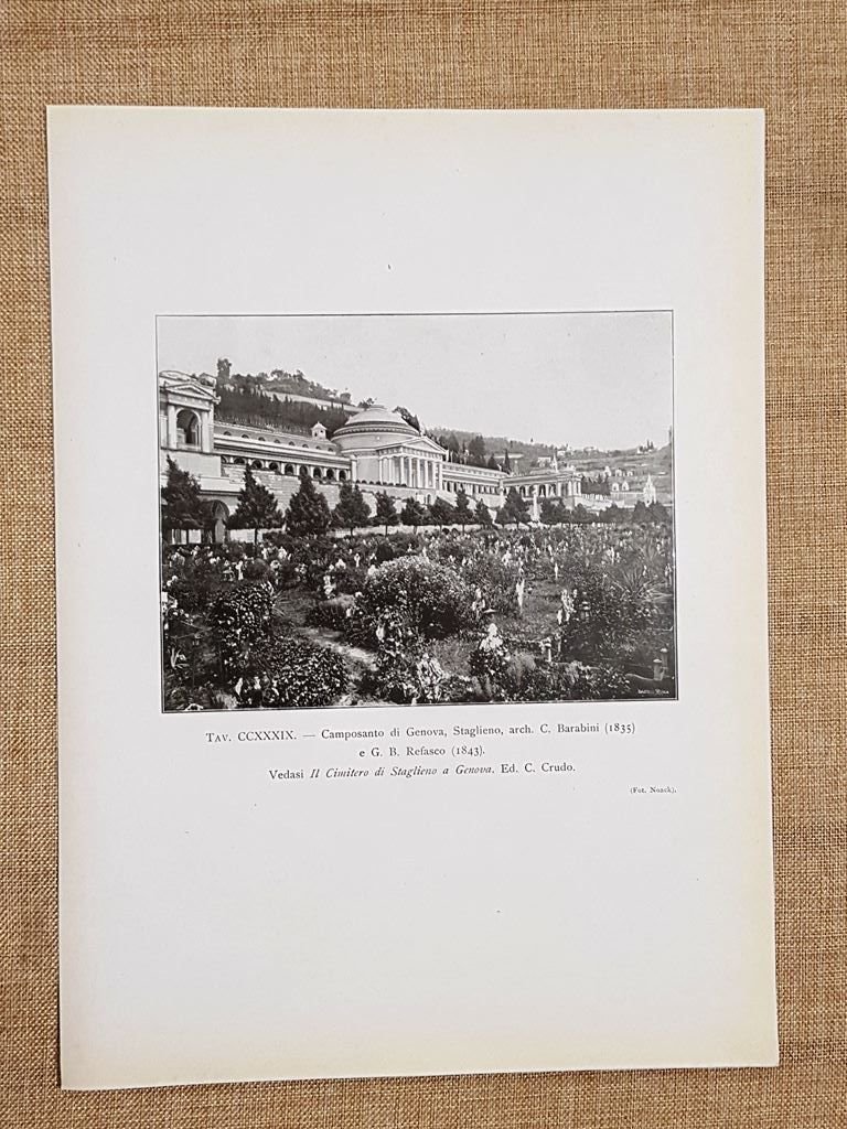 Genova nel 1917 Il Camposanto Staglieno Arch. C. Barabini e …