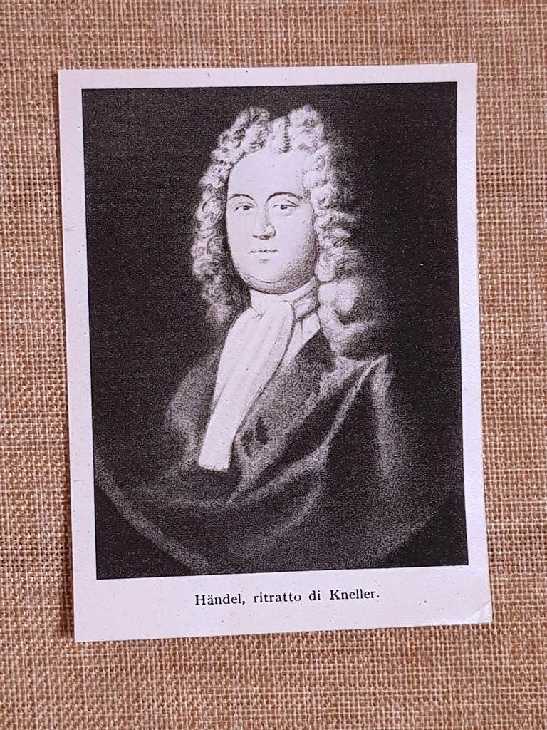 Georg Friedrich Handel 1685 - 1759 Compositore Barocco Opera Oratori …