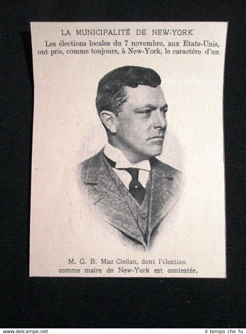 George Brinton McClellan, sindaco di New York Stampa del 1905