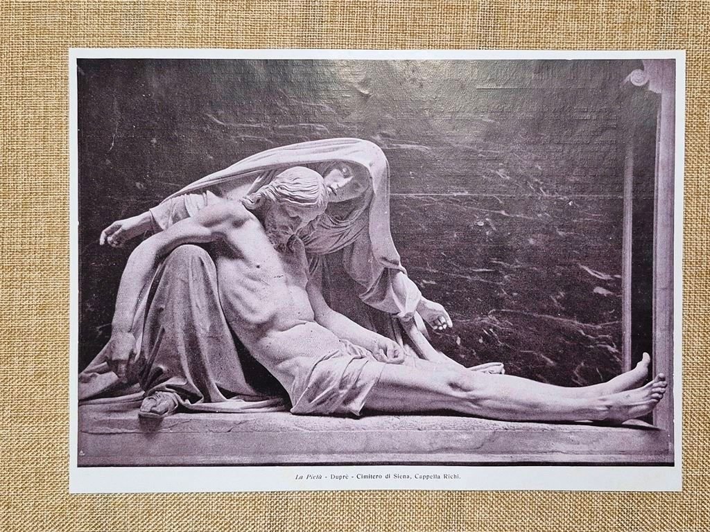Giovanni Duprè Pietà 1867 Cimitero della Misericordia Siena Cappella Bichi …