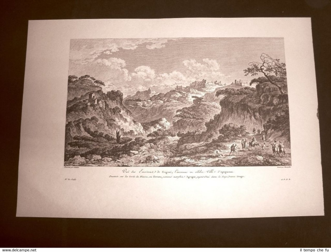 Girgenti o Agrigento Antica Agrigentum Sicilia Voyage Pittoresque di Saint …